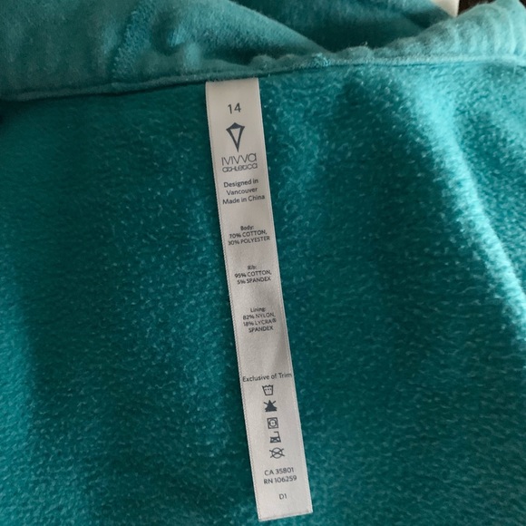 Ivivva by Lululemon Girls Scuba Hoodie 🌺Size 14 - Picture 12 of 14